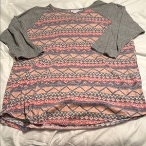 LuLaRoe Geometric Print Top